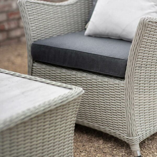 Bramblecrest Monterey 4 Seater Garden Lounge Set in Dove Grey Cushion detail
