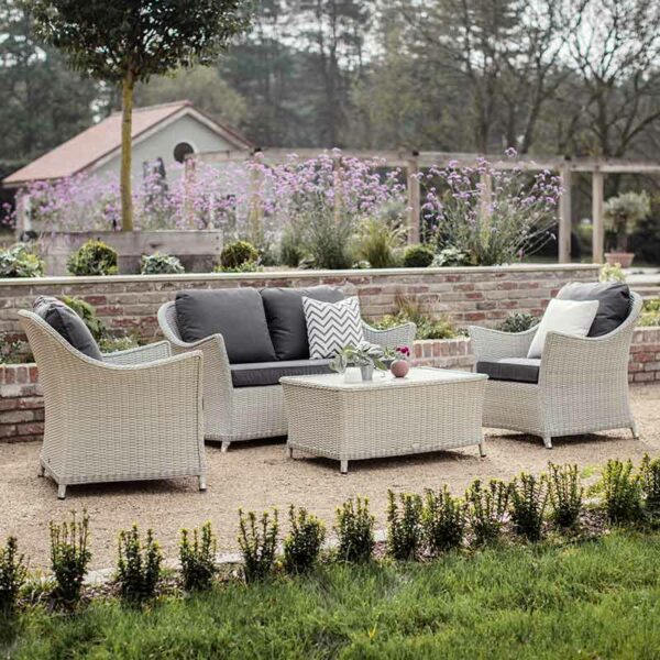 Bramblecrest Monterey 4 Seater Garden Lounge Set in Dove Grey