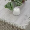 Bramblecrest Monterey 4 Seater Garden Lounge Set in Dove Grey Table detail