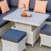 Bramblecrest Monterey Dove Grey Mini Modular Adjustable Table with Ceramic Top