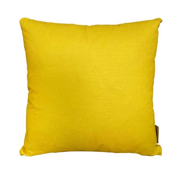 Bramblecrest Plain Lemon Square Scatter Cushion