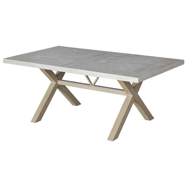 Bramblecrest Somerford 6 Seat Rectangular Dining Table in Sandstone