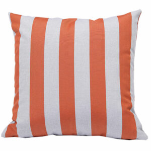 Bramblecrest Square Scatter Cushion – Burnt Orange Stripe