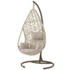Bramblecrest Tetbury Single Hanging Egg Chair in Nutmeg Weave