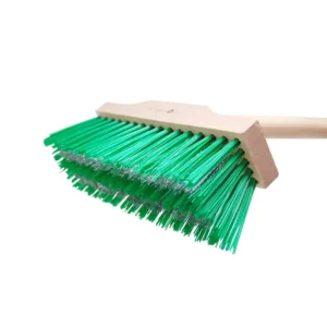 A close up of the bristles of the Burgon & Ball Miracle Patio Surface Cleaning Brush.