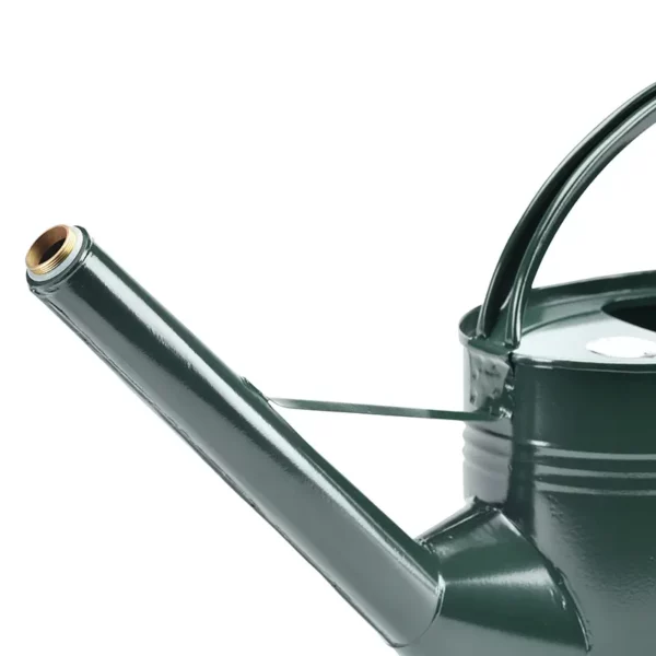 A close up view of the spout of the Burgon & Ball Waterfall Watering Can.