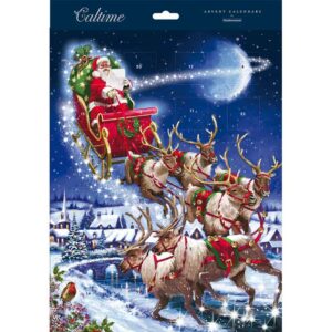 Caltime Santa's Sleigh Team Paper Advent Calendar