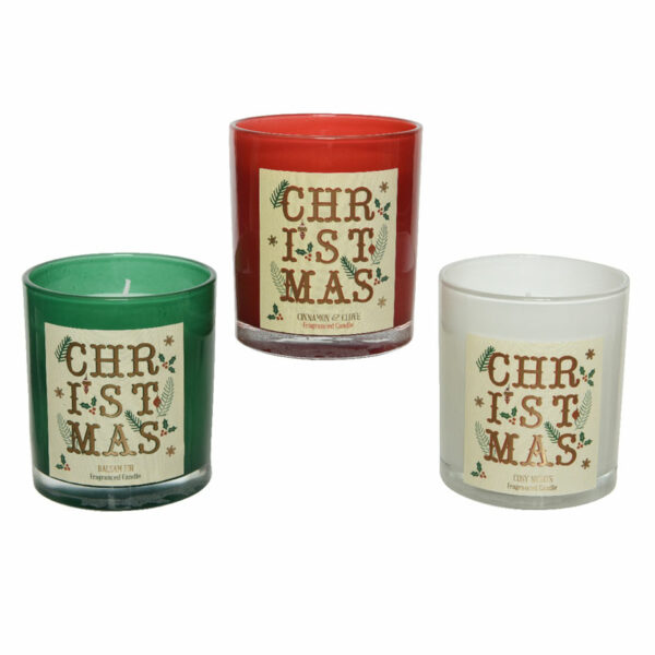Scented Christmas Candle (Assorted Designs)