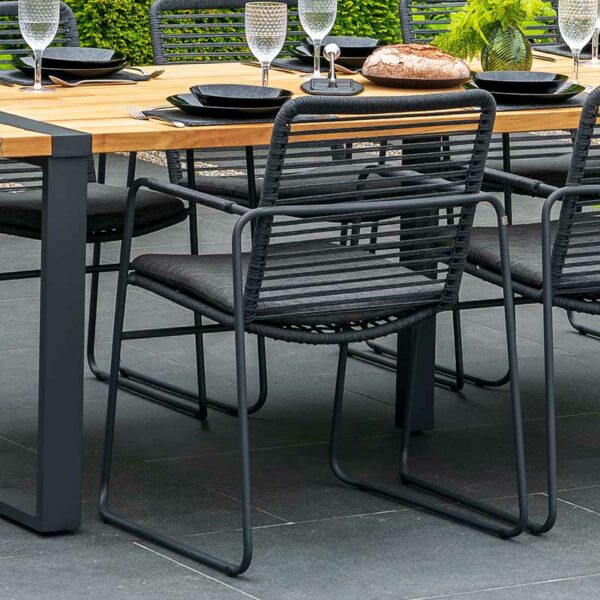 Close up of 4 Seasons Outdoor (4SO) Elba Dining Chair