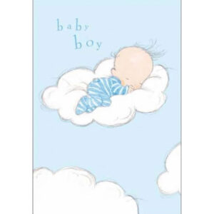 Woodmansterne Cloud Nine Baby Boy Card