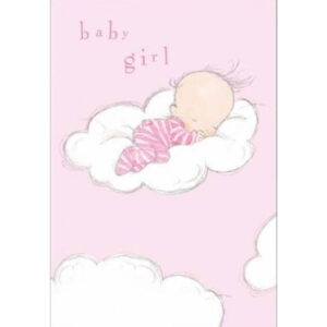 Woodmansterne Cloud Nine Baby Girl Card