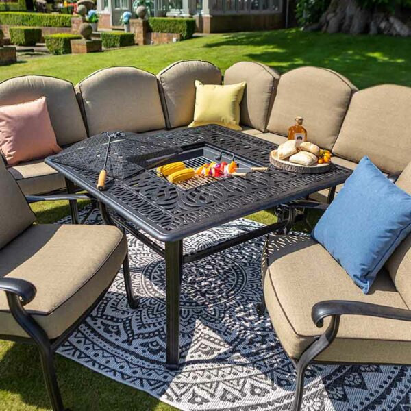 Cook up a feast with the Amalfi Firepit Lounge Set