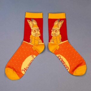 Powder Cosy Hare Ankle Socks