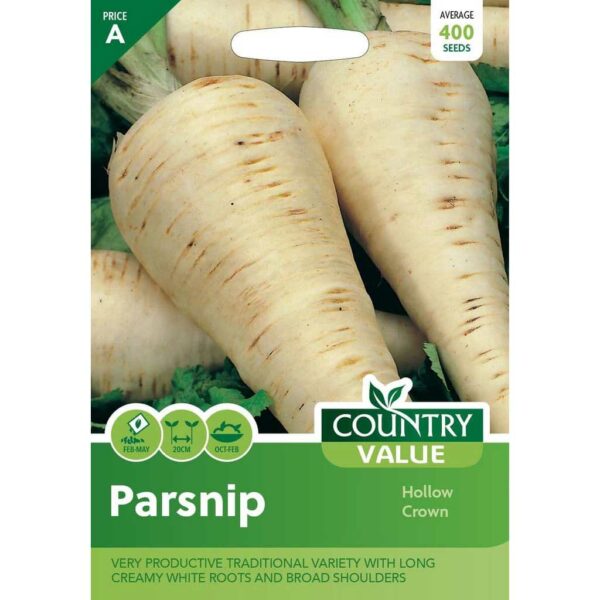 Country Value Hollow Crown Parsnip Seeds