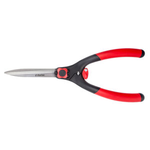 A pair of Darlac Classic Shears. The shears have curved red handles with long steel blades.