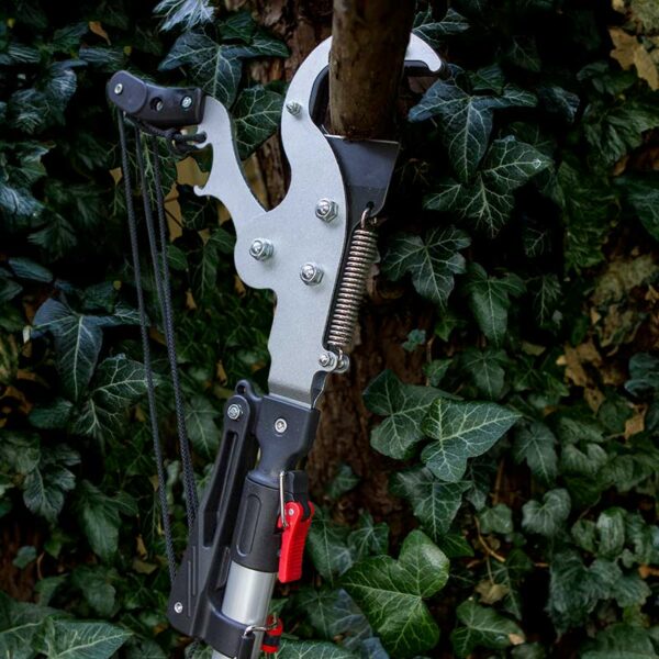 A close up of the Darlac Expert Tree Pruning Set cutting through a branch.