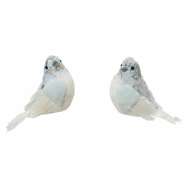 Decoris Blue & White Bird Clip (Assorted Designs)