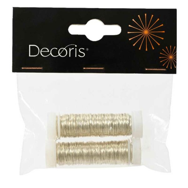 Decoris Champagne Iron Thread Rolls (Pack of 2)
