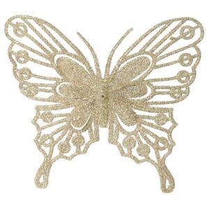 Decoris Glitter Butterfly Clip (Pack of 2)