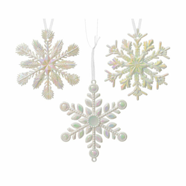 Decoris Iris Acrylic Snowflake (Assorted Designs)