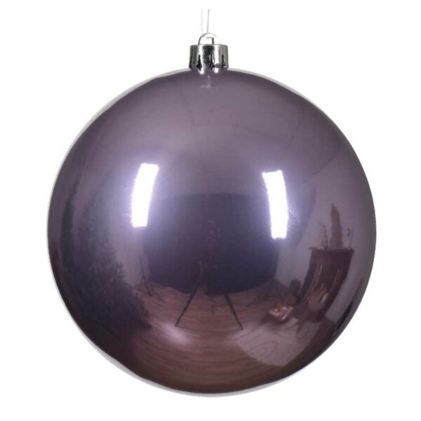 Decoris Large Shatterproof Bauble in Crystal Lilac