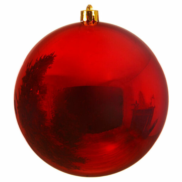 Decoris Large Shatterproof Bauble in Christmas Red