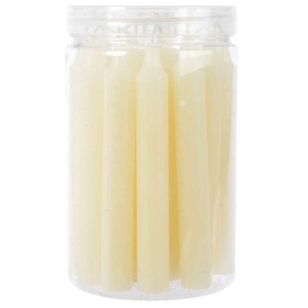 Decoris Mini Ivory Dinner Candles (Pack of 22)