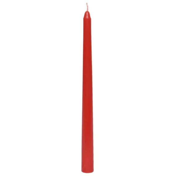 Decoris Red Dinner Candles (Pack of 12)