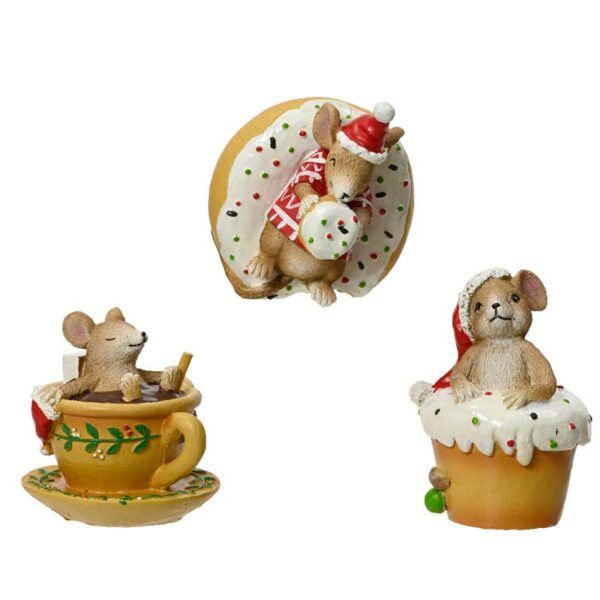 Decoris Polyresin Relaxing Mouse (Assorted Designs)