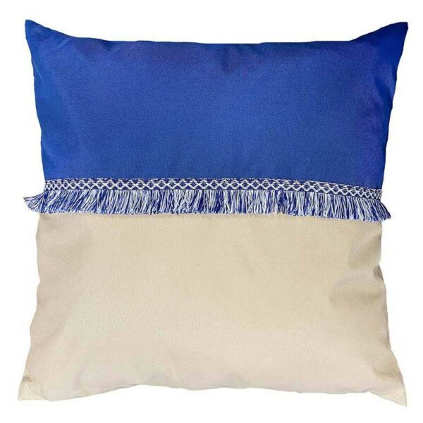 Decoris Sand & Sea Blue Fringe Scatter Cushion