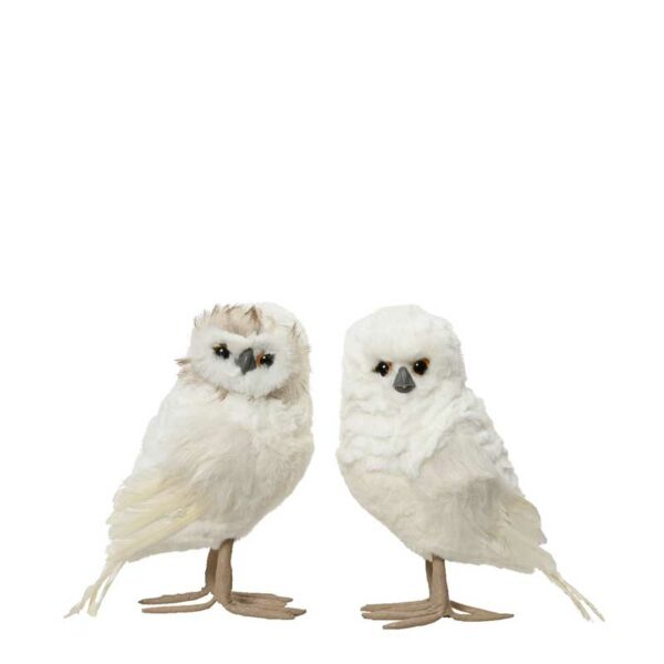 Decoris Standing White Owl