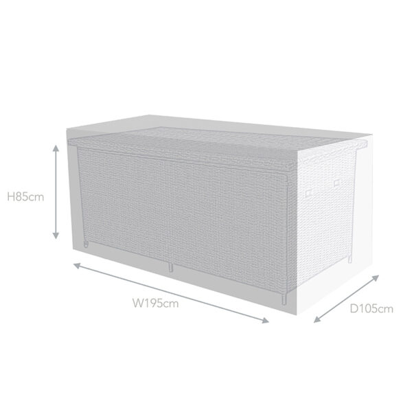 Dimensions for Outdoor Furniture Cover for Supremo Leisure Large Cushion Box