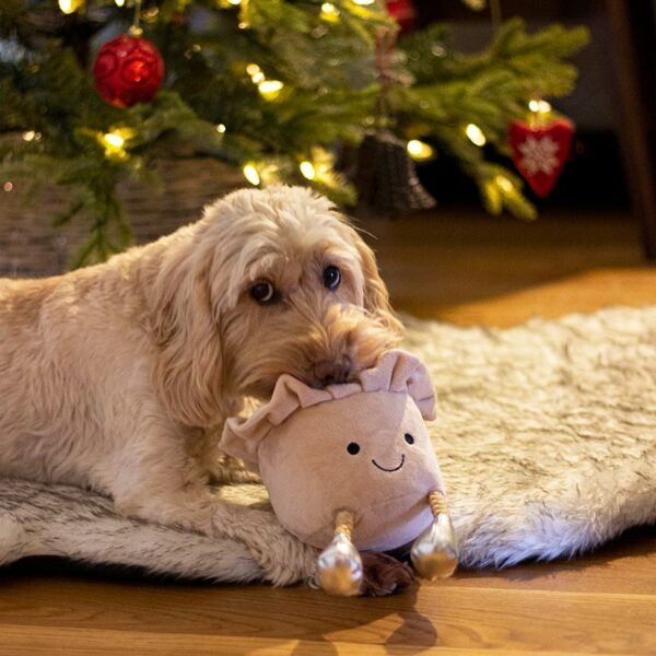 Dog with Cupid & Comet Michael Mince Pie