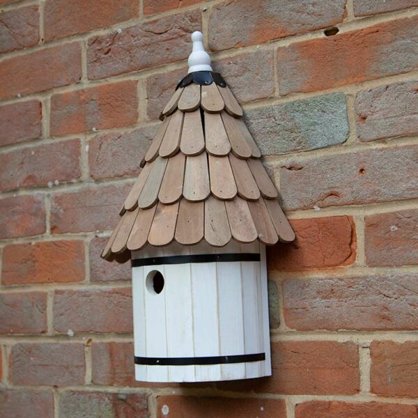 Dovecote Nest Box on brick wall