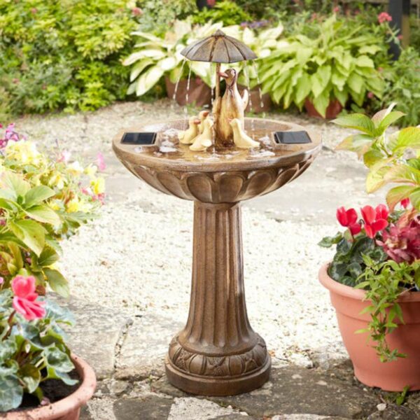 Smart Garden Duck Family Water Fountain lifestyle image