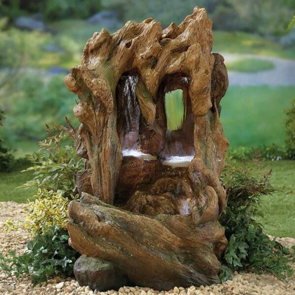 Easy Fountain Colorado Falls Water Feature with LED Lights