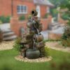 Easy Fountain Flowing Jugs Water Feature with LEDs