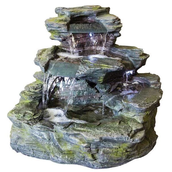 Easy Fountain Garda Falls Water Feature with LEDs