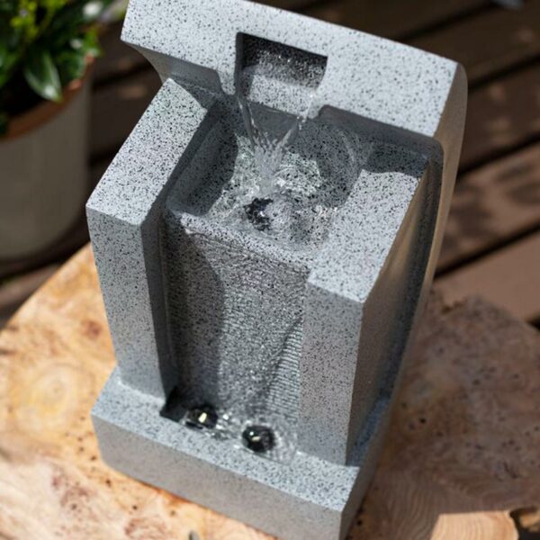 Easy Fountain Kiso Column Water Feature with LED Lights detail