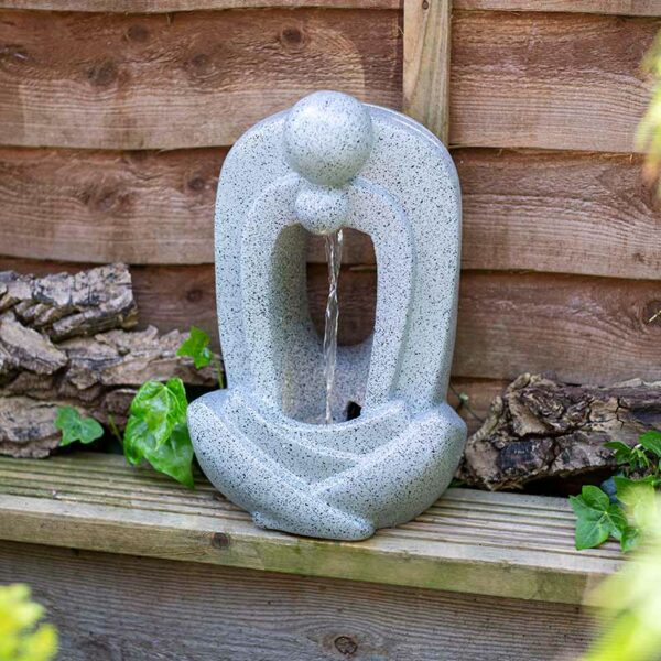 Easy Fountain Zen Pour Water Feature with LED Lights