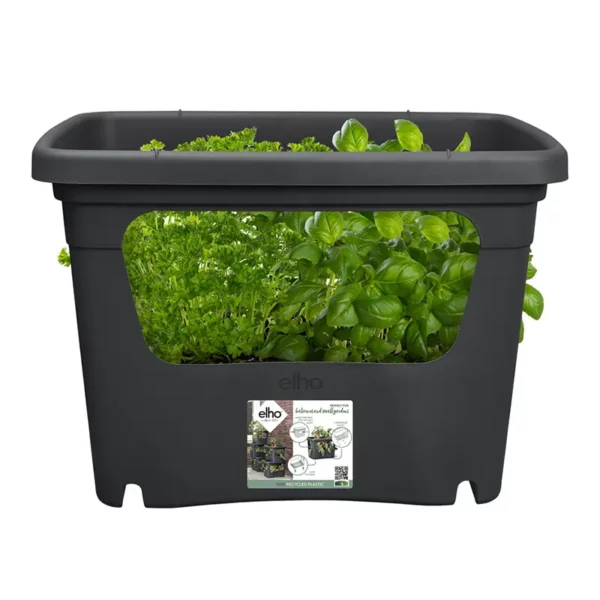 Elho Green Basics Stack & Grow Black herbs