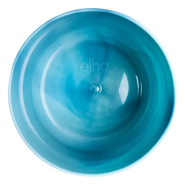 Top down view of the elho Ocean Collection Atlantic Blue Pot