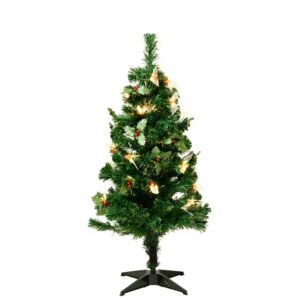 Everlands Fibre Optic Durham Pre-Lit Christmas Tree -