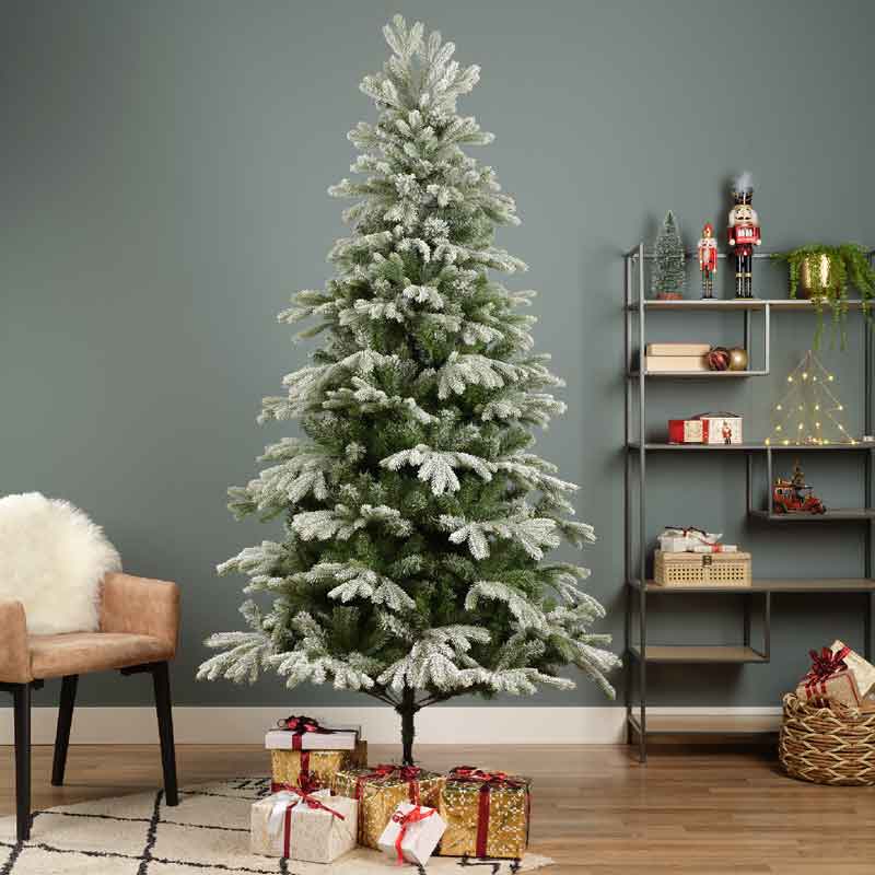 Everlands Frosted Green Sunndal Fir Artificial Christmas Tree - 6ft
