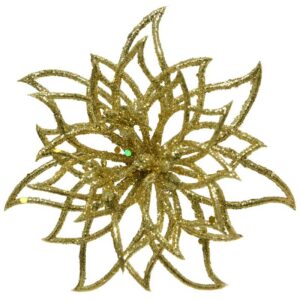 Everlands Gold Glitter Flower Clip