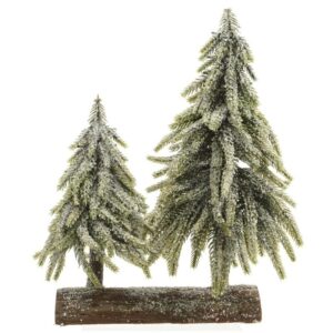 Everlands Mini Snowy Tree Duo