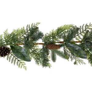 Everlands Natural Garland with Pinecones