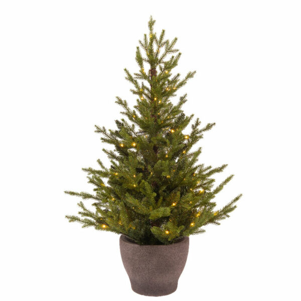 Everlands Battery-Operated Norway Spruce Pre-Lit Christmas Tree - 3ft