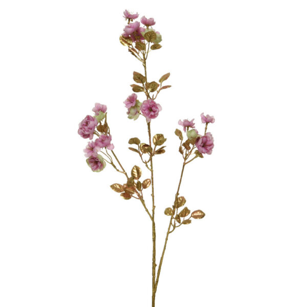Everlands Soft Pink & Gold Blossom Spray (87cm)