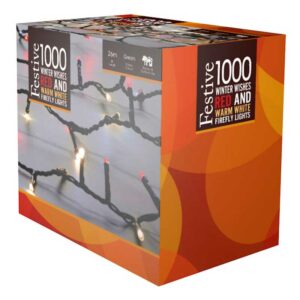 Festive 1000 Winter Wishes Firefly String Lights